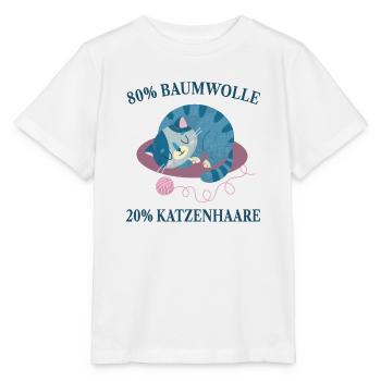 Cats, Cat Hair, Cat Lovers, - Stanley/Stella MINI CREATOR Kids’ T-Shirt - white - Front - Maike (125cm)