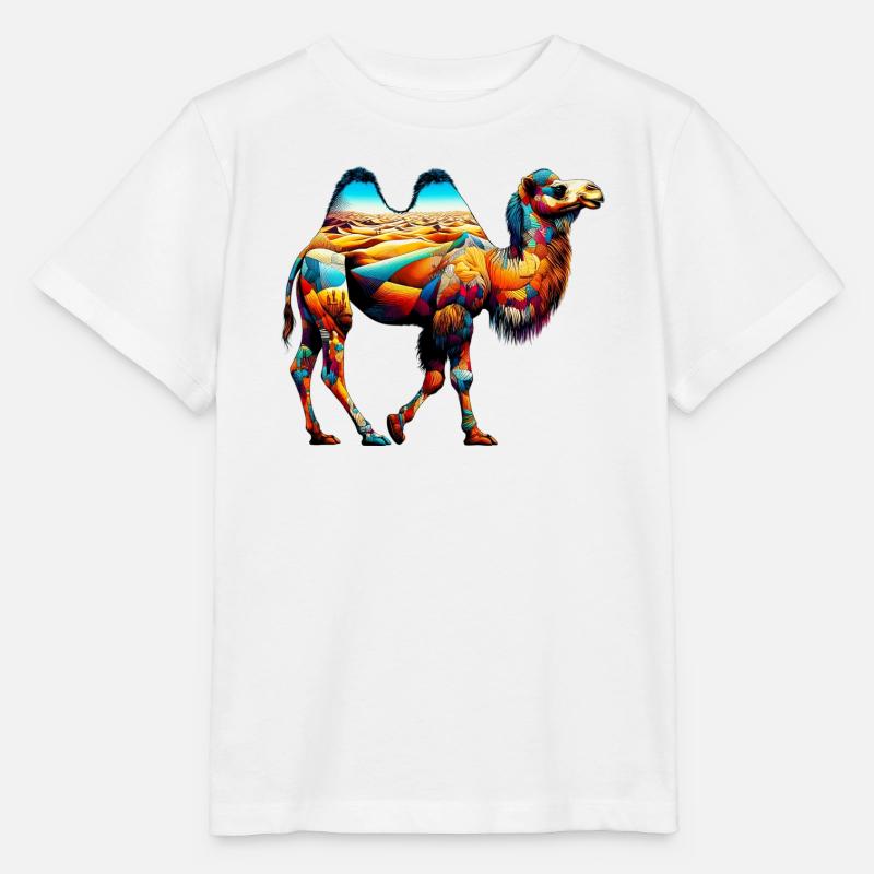 Kamel - Stanley/Stella Kinder T-Shirt MINI CREATOR  - Weiß