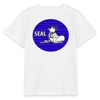 Seehund - Stanley/Stella Kinder T-Shirt MINI CREATOR  - Weiß - Vorne - Maike (125cm)