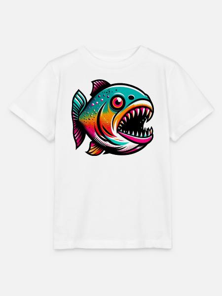 Piranha - Stanley/Stella Kinder T-Shirt MINI CREATOR - Weiß