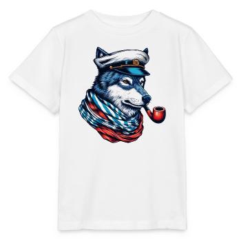 Loup de mer Loup Loups - T-shirt bio MINI CREATOR Stanley/Stella Enfant - blanc - Devant - Maike (125cm)