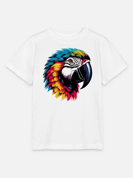 Papagei - Stanley/Stella Kinder T-Shirt MINI CREATOR  - Weiß