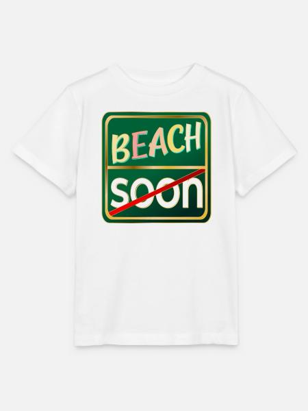 SOMMERURLAUB AM STRAND - Stanley/Stella Kinder T-Shirt MINI CREATOR - Weiß