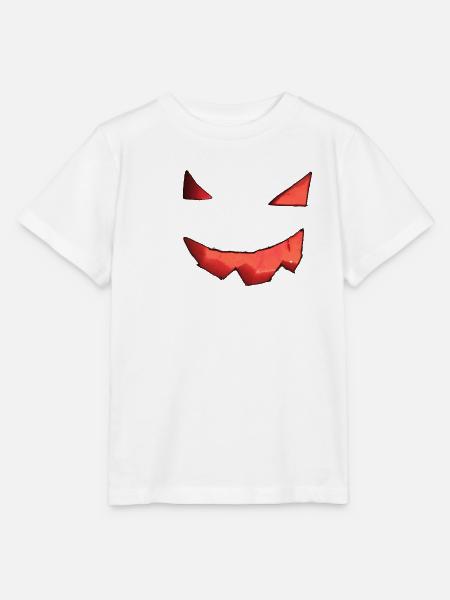 Kürbisgesicht - Stanley/Stella Kinder T-Shirt MINI CREATOR  - Weiß