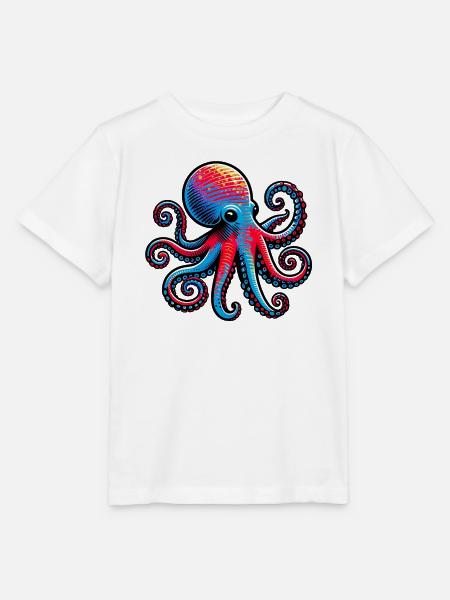 Krake - Stanley/Stella Kinder T-Shirt MINI CREATOR - Weiß