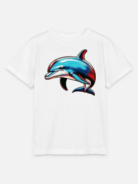 Delfin - Stanley/Stella Kinder T-Shirt MINI CREATOR  - Weiß