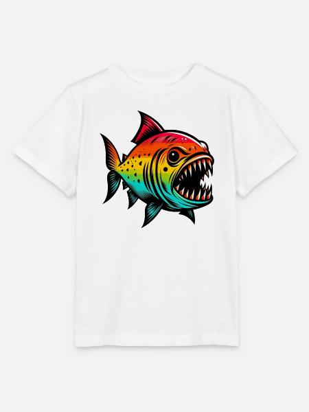 Piranha - Stanley/Stella Kinder T-Shirt MINI CREATOR  - Weiß