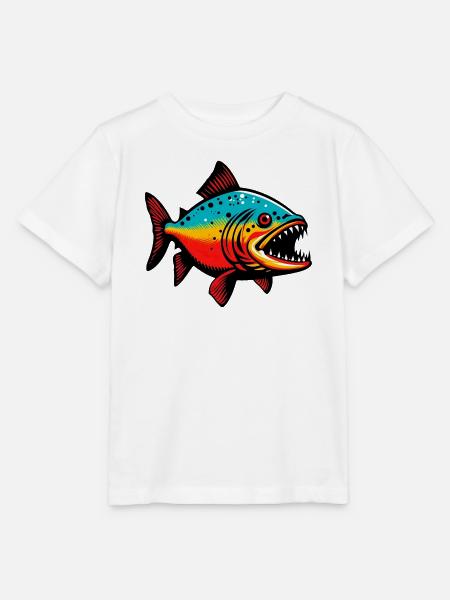 Piranha - Stanley/Stella Kinder T-Shirt MINI CREATOR  - Weiß