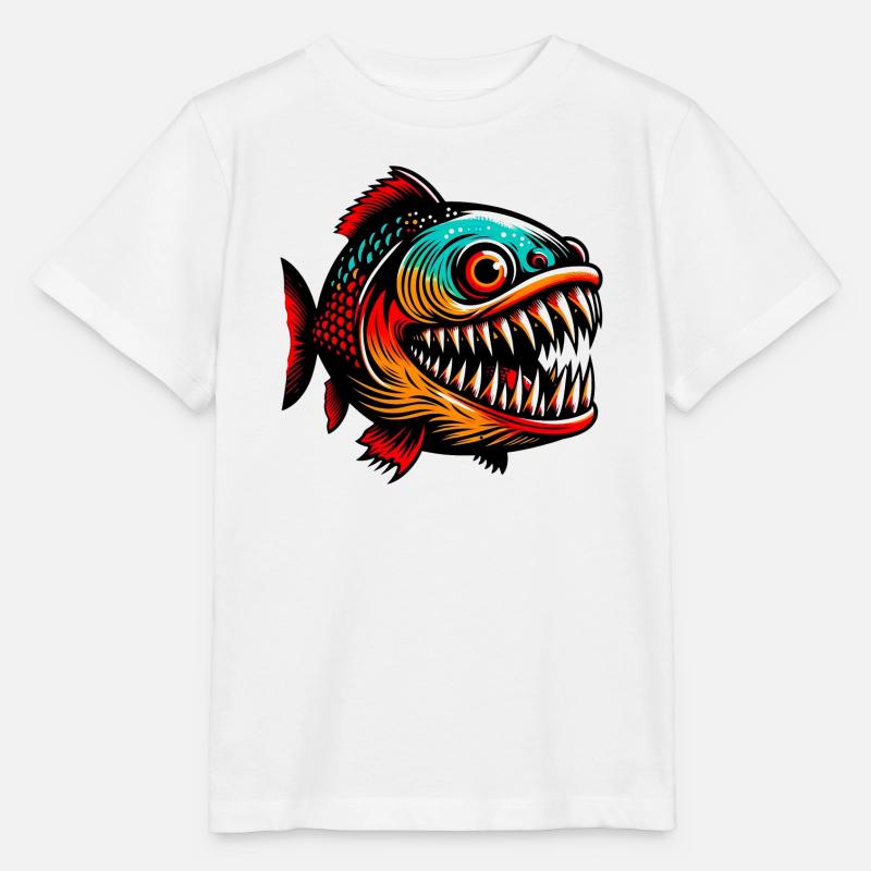 Piranha - T-shirt bio MINI CREATOR Stanley/Stella Enfant - blanc
