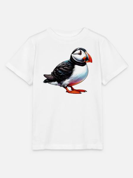Papageitaucher - Stanley/Stella Kinder T-Shirt MINI CREATOR  - Weiß