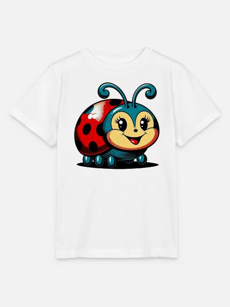 Marienkäfer - Stanley/Stella Kinder T-Shirt MINI CREATOR - Weiß