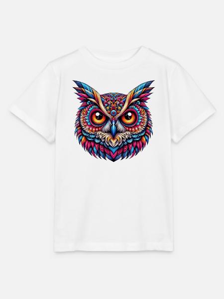 Eule - Stanley/Stella Kinder T-Shirt MINI CREATOR - Weiß