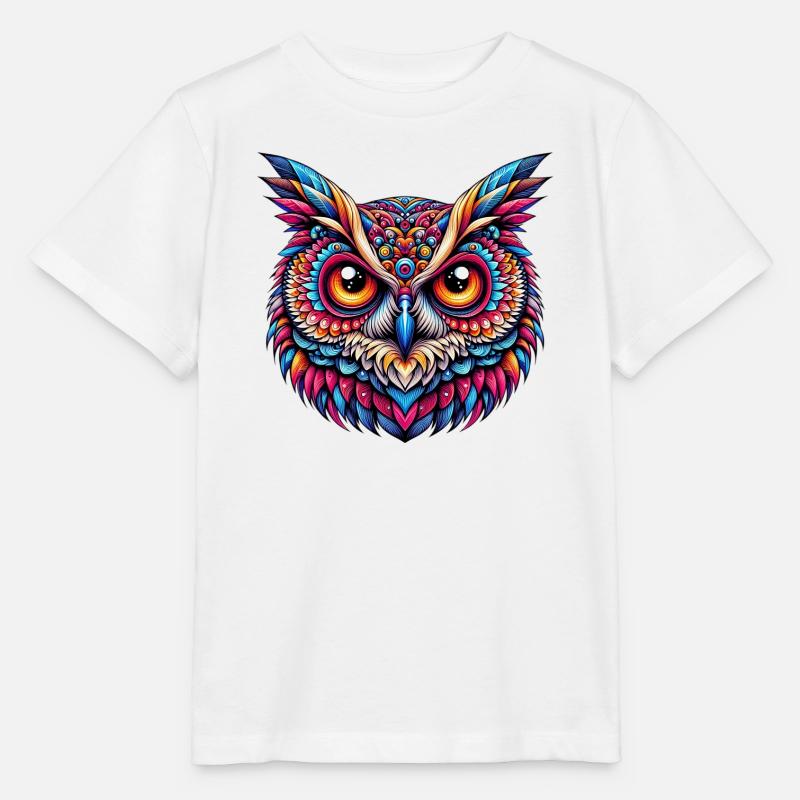 Eule - Stanley/Stella Kinder T-Shirt MINI CREATOR - Weiß