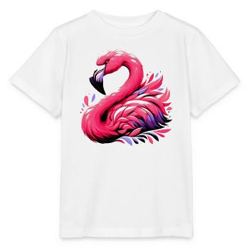 Flamant - T-shirt bio MINI CREATOR Stanley/Stella Enfant - blanc - Devant - Maike (125cm)
