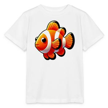 Clownfisch - Stanley/Stella Kinder T-Shirt MINI CREATOR  - Weiß - Vorne - Maike (125cm)