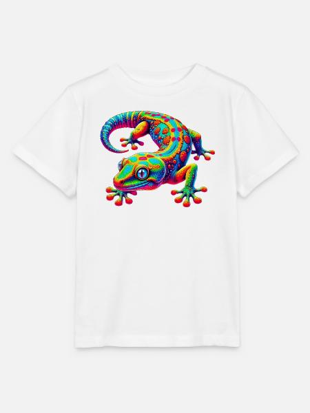 Gecko - Stanley/Stella Kinder T-Shirt MINI CREATOR  - Weiß