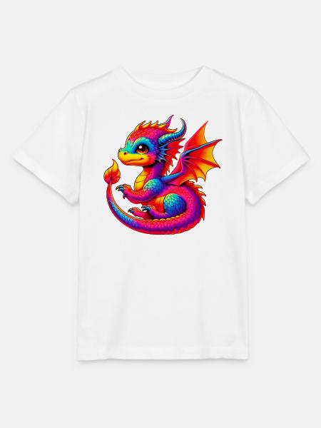Drache - Stanley/Stella Kinder T-Shirt MINI CREATOR  - Weiß