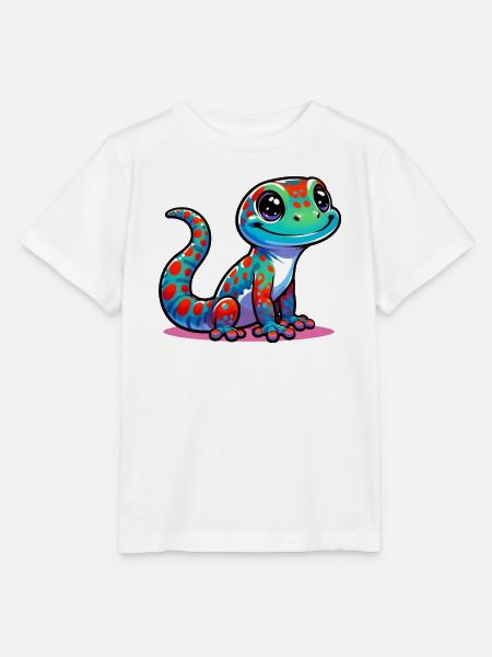 Gecko - Stanley/Stella Kinder T-Shirt MINI CREATOR - Weiß