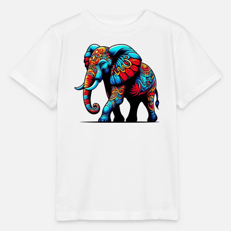 Elefant - Stanley/Stella Kinder T-Shirt MINI CREATOR - Weiß