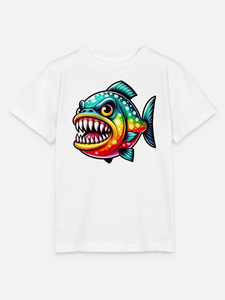 Piranha - Stanley/Stella Kinder T-Shirt MINI CREATOR - Weiß