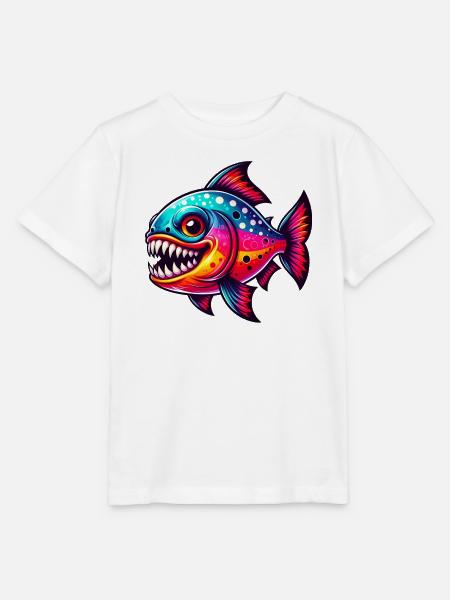 Piranha - Stanley/Stella Kinder T-Shirt MINI CREATOR - Weiß
