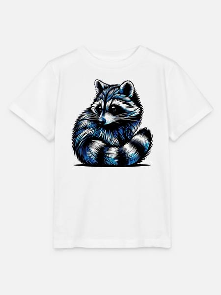 Waschbär - Stanley/Stella Kinder T-Shirt MINI CREATOR - Weiß