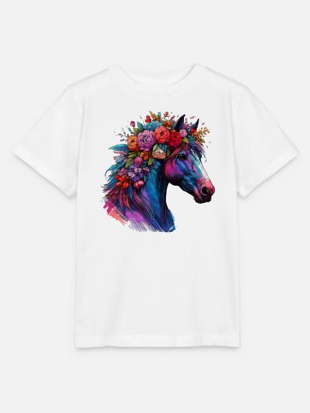 Pferd - Stanley/Stella Kinder T-Shirt MINI CREATOR  - Weiß