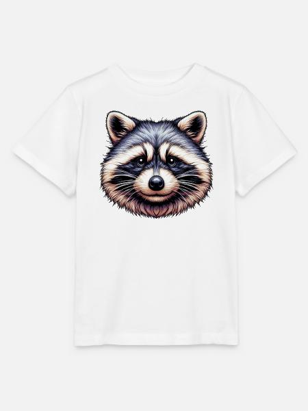 Waschbär - Stanley/Stella Kinder T-Shirt MINI CREATOR - Weiß