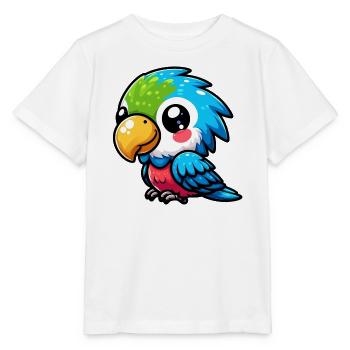 Perroquet - T-shirt bio MINI CREATOR Stanley/Stella Enfant - blanc - Devant - Maike (125cm)