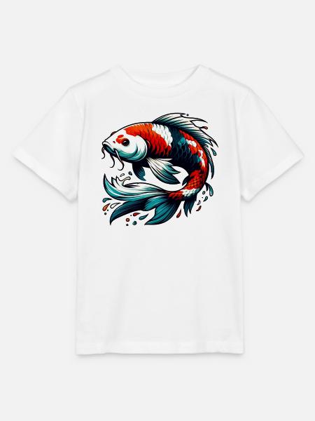 Koi-Karpfen - Stanley/Stella Kinder T-Shirt MINI CREATOR - Weiß