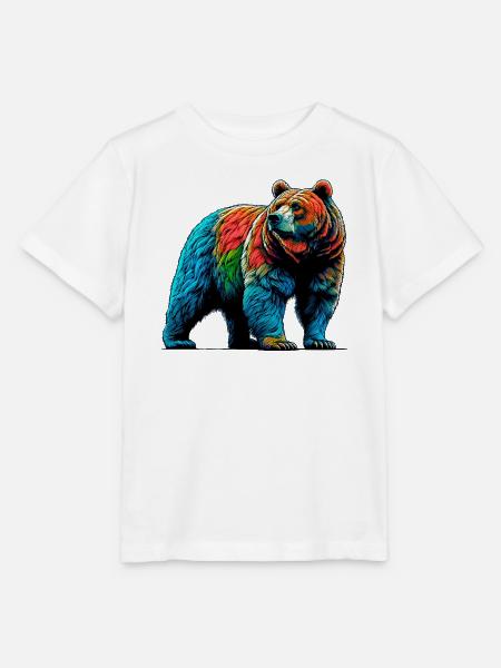 Bär - Stanley/Stella Kinder T-Shirt MINI CREATOR  - Weiß