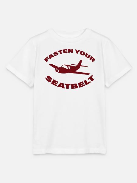 FASTEN YOUR SEATBELT - Stanley/Stella Kinder T-Shirt MINI CREATOR  - Weiß