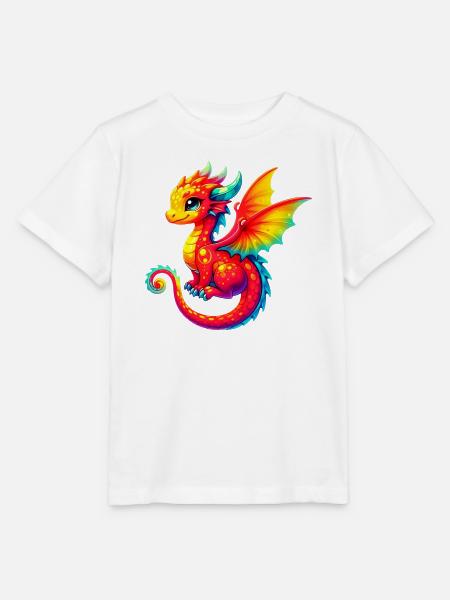 Drache - Stanley/Stella Kinder T-Shirt MINI CREATOR - Weiß