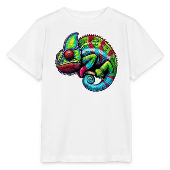 Chamäleon - Stanley/Stella Kinder T-Shirt MINI CREATOR  - Weiß - Vorne - Maike (125cm)
