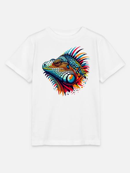 Leguan - Stanley/Stella Kinder T-Shirt MINI CREATOR  - Weiß