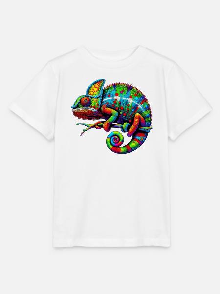 Chamäleon - Stanley/Stella Kinder T-Shirt MINI CREATOR  - Weiß