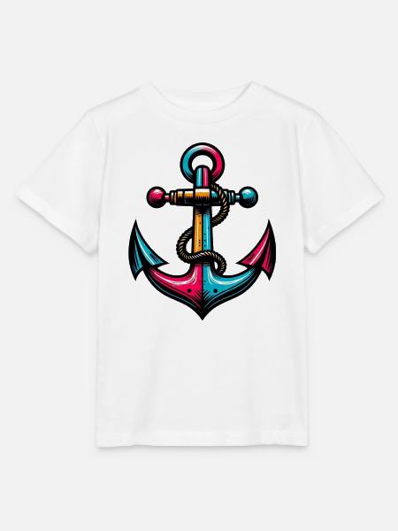 Ein Anker - Stanley/Stella Kinder T-Shirt MINI CREATOR  - Weiß