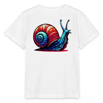 Schnecke - Stanley/Stella Kinder T-Shirt MINI CREATOR  - Weiß - Vorne - Maike (125cm)