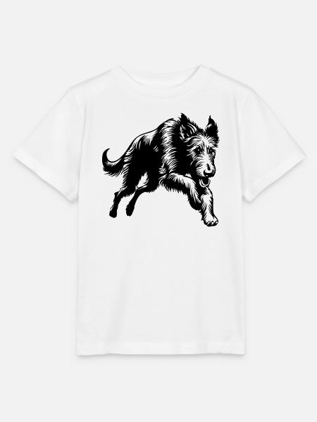 Irish Wolfhound - Stanley/Stella Kinder T-Shirt MINI CREATOR - Weiß