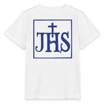Iesus Hominum Salvator - Stanley/Stella MINI CREATOR Kids’ T-Shirt - white - Front - Maike (125cm)