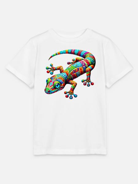 Gecko - Stanley/Stella Kinder T-Shirt MINI CREATOR  - Weiß