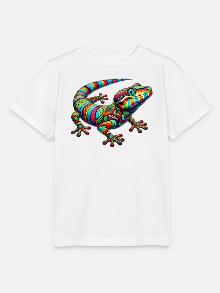 Gecko - Stanley/Stella Kinder T-Shirt MINI CREATOR  - Weiß