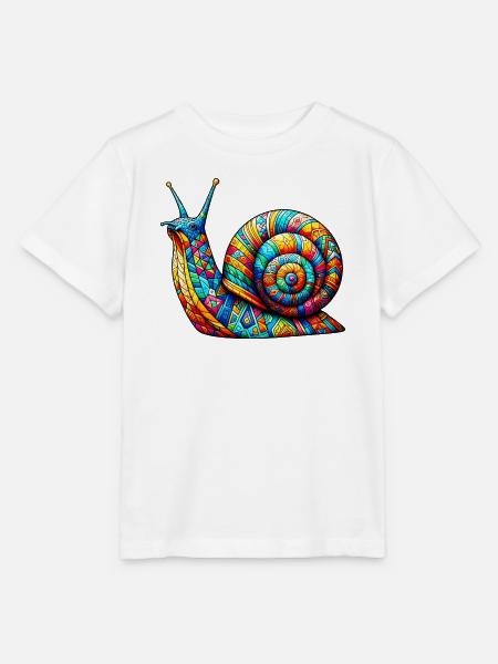 Schnecke - Stanley/Stella Kinder T-Shirt MINI CREATOR  - Weiß