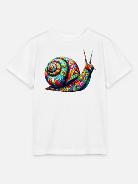 Schnecke - Stanley/Stella Kinder T-Shirt MINI CREATOR - Weiß