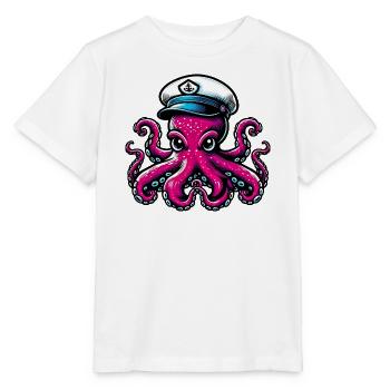 Krake - Stanley/Stella Kinder T-Shirt MINI CREATOR  - Weiß - Vorne - Maike (125cm)
