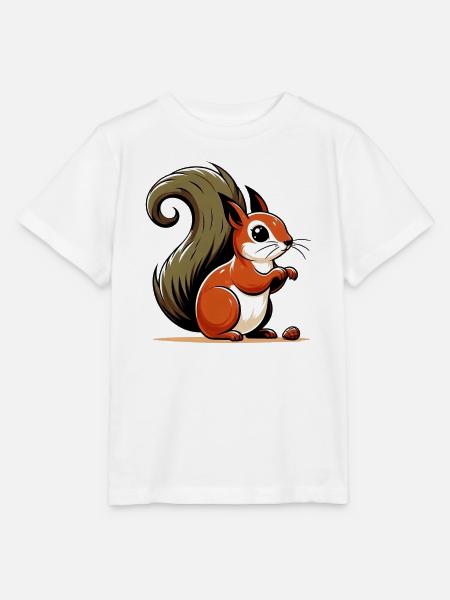 Eichhörnchen - Stanley/Stella Kinder T-Shirt MINI CREATOR  - Weiß
