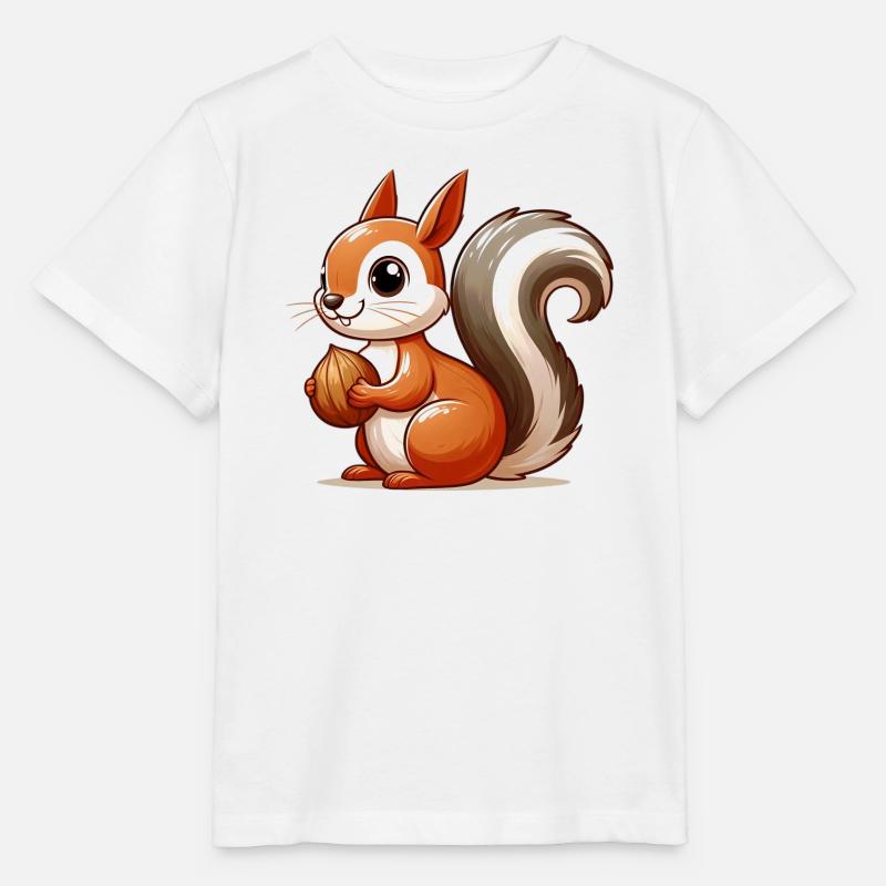 Écureuil - T-shirt bio MINI CREATOR Stanley/Stella Enfant - blanc