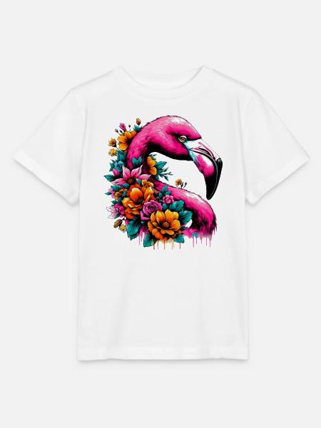 Flamingo - Stanley/Stella Kinder T-Shirt MINI CREATOR - Weiß