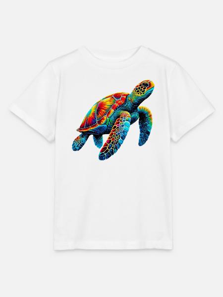 Schildkröte - Stanley/Stella Kinder T-Shirt MINI CREATOR - Weiß