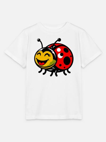 Marienkäfer - Stanley/Stella Kinder T-Shirt MINI CREATOR - Weiß